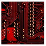 Technology Computer Circuit Square Satin Scarf (36  x 36 )