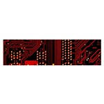 Technology Computer Circuit Oblong Satin Scarf (16  x 60 )