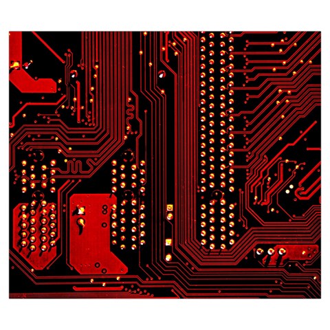 Technology Computer Circuit Zipper Large Tote Bag from ArtsNow.com Front