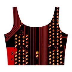Technology Computer Circuit Midi Sleeveless Dress from ArtsNow.com Top Front