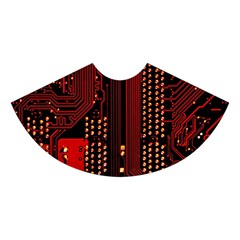 Technology Computer Circuit Midi Sleeveless Dress from ArtsNow.com Skirt Front
