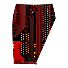 Technology Computer Circuit Midi Wrap Pencil Skirt from ArtsNow.com  Front Right 