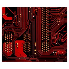 Technology Computer Circuit Zipper Medium Tote Bag from ArtsNow.com Back