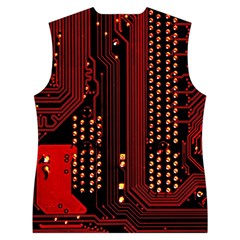Technology Computer Circuit Women s Button Up Vest from ArtsNow.com Back