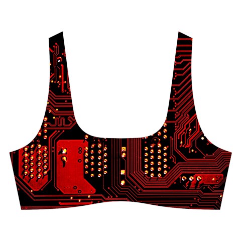 Technology Computer Circuit Cross Back Hipster Bikini Set from ArtsNow.com Front