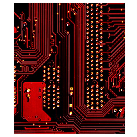 Technology Computer Circuit Waist Pouch (Large) from ArtsNow.com Back Strap