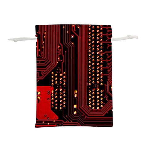 Technology Computer Circuit Lightweight Drawstring Pouch (L) from ArtsNow.com Front