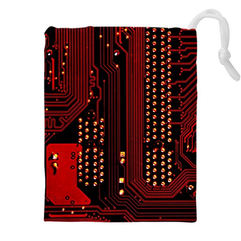 Technology Computer Circuit Drawstring Pouch (4XL) from ArtsNow.com Front