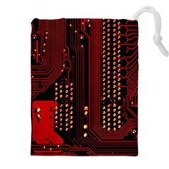 Technology Computer Circuit Drawstring Pouch (4XL) from ArtsNow.com Front