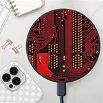 Technology Computer Circuit Wireless Fast Charger(Black)
