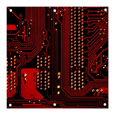 Technology Computer Circuit Banner and Sign 3  x 3  from ArtsNow.com Front