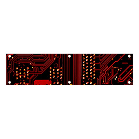 Technology Computer Circuit Banner and Sign 4  x 1  from ArtsNow.com Front
