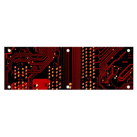 Technology Computer Circuit Banner and Sign 6  x 2  from ArtsNow.com Front