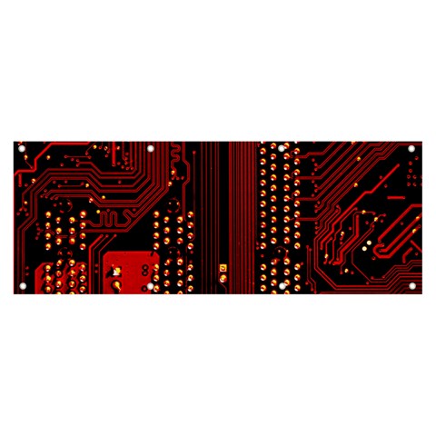 Technology Computer Circuit Banner and Sign 8  x 3  from ArtsNow.com Front