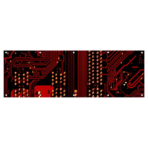 Technology Computer Circuit Banner and Sign 12  x 4  from ArtsNow.com Front