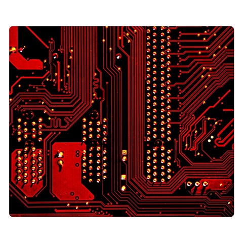 Technology Computer Circuit Premium Plush Fleece Blanket (Small) from ArtsNow.com 50 x40  Blanket Front