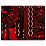 Technology Computer Circuit Premium Plush Fleece Blanket (Medium)