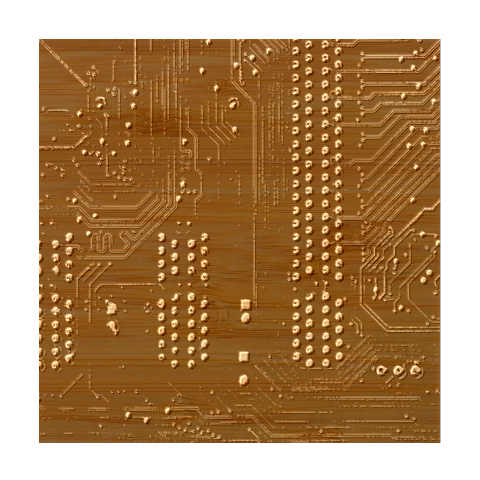 Technology Computer Circuit Bamboo Coaster Set from ArtsNow.com Coaster 1