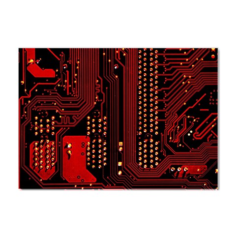 Technology Computer Circuit Crystal Sticker (A4) from ArtsNow.com Front