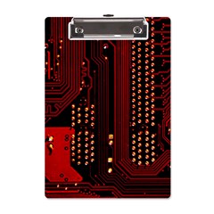 Technology Computer Circuit A5 Acrylic Clipboard from ArtsNow.com Front