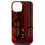 Technology Computer Circuit iPhone 14 Black UV Print Case