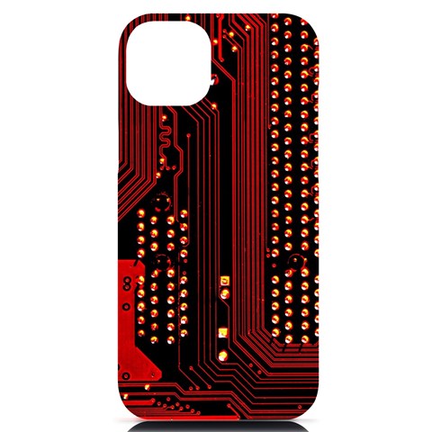 Technology Computer Circuit iPhone 14 Plus Black UV Print Case from ArtsNow.com Front