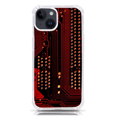 Technology Computer Circuit iPhone 14 TPU UV Print Case from ArtsNow.com Front