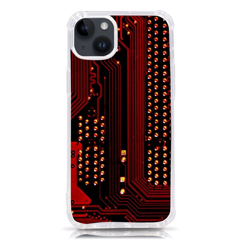 Technology Computer Circuit iPhone 14 Plus TPU UV Print Case from ArtsNow.com Front