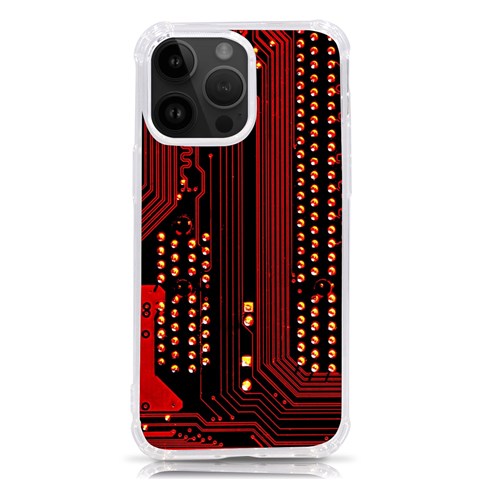 Technology Computer Circuit iPhone 14 Pro Max TPU UV Print Case from ArtsNow.com Front