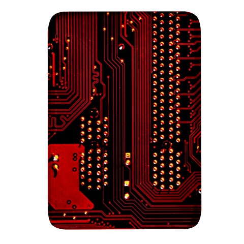 Technology Computer Circuit Rectangular Glass Fridge Magnet (4 pack) from ArtsNow.com Front