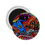 Psychedelic Trippy Hippie  Weird Art 2.25  Magnets
