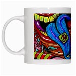 Psychedelic Trippy Hippie  Weird Art White Mug