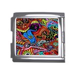 Psychedelic Trippy Hippie  Weird Art Mega Link Italian Charm (18mm)