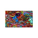 Psychedelic Trippy Hippie  Weird Art Sticker (Rectangular)