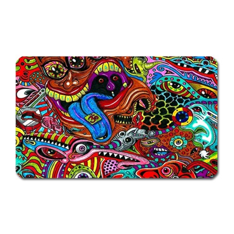 Psychedelic Trippy Hippie  Weird Art Magnet (Rectangular) from ArtsNow.com Front