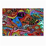 Psychedelic Trippy Hippie  Weird Art Postcard 4 x 6  (Pkg of 10)