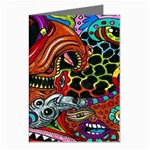 Psychedelic Trippy Hippie  Weird Art Greeting Cards (Pkg of 8)