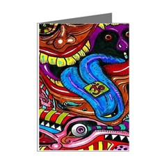 Psychedelic Trippy Hippie  Weird Art Mini Greeting Cards (Pkg of 8) from ArtsNow.com Right