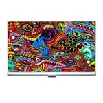 Psychedelic Trippy Hippie  Weird Art Business Card Holder