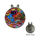 Psychedelic Trippy Hippie  Weird Art Hat Clips with Golf Markers