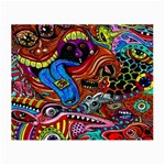 Psychedelic Trippy Hippie  Weird Art Small Glasses Cloth