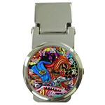Psychedelic Trippy Hippie  Weird Art Money Clip Watches