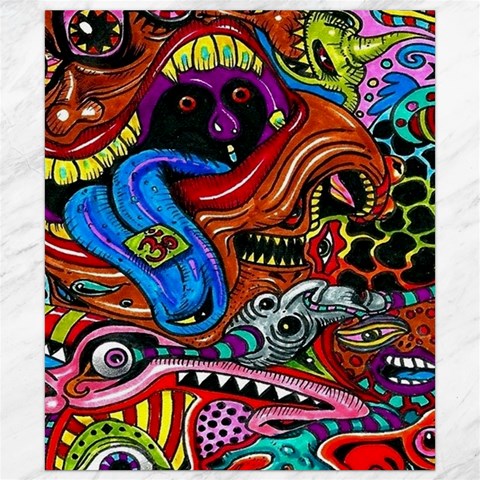 Psychedelic Trippy Hippie  Weird Art Canvas 8  x 10  from ArtsNow.com 8.15 x9.66  Canvas - 1