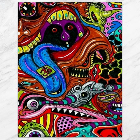 Psychedelic Trippy Hippie  Weird Art Canvas 12  x 16  from ArtsNow.com 11.86 x15.41  Canvas - 1