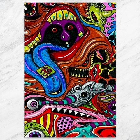 Psychedelic Trippy Hippie  Weird Art Canvas 12  x 18  from ArtsNow.com 11.88 x17.36  Canvas - 1