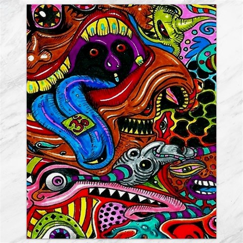 Psychedelic Trippy Hippie  Weird Art Canvas 16  x 20  from ArtsNow.com 15.75 x19.29  Canvas - 1