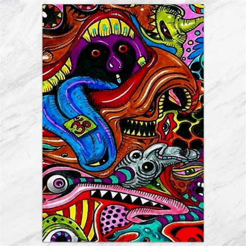 Psychedelic Trippy Hippie  Weird Art Canvas 20  x 30  from ArtsNow.com 19.62 x28.9  Canvas - 1