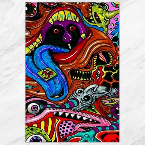 Psychedelic Trippy Hippie  Weird Art Canvas 24  x 36  from ArtsNow.com 23.35 x34.74  Canvas - 1