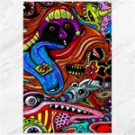 Psychedelic Trippy Hippie  Weird Art Canvas 24  x 36 