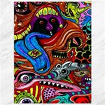 Psychedelic Trippy Hippie  Weird Art Canvas 36  x 48 